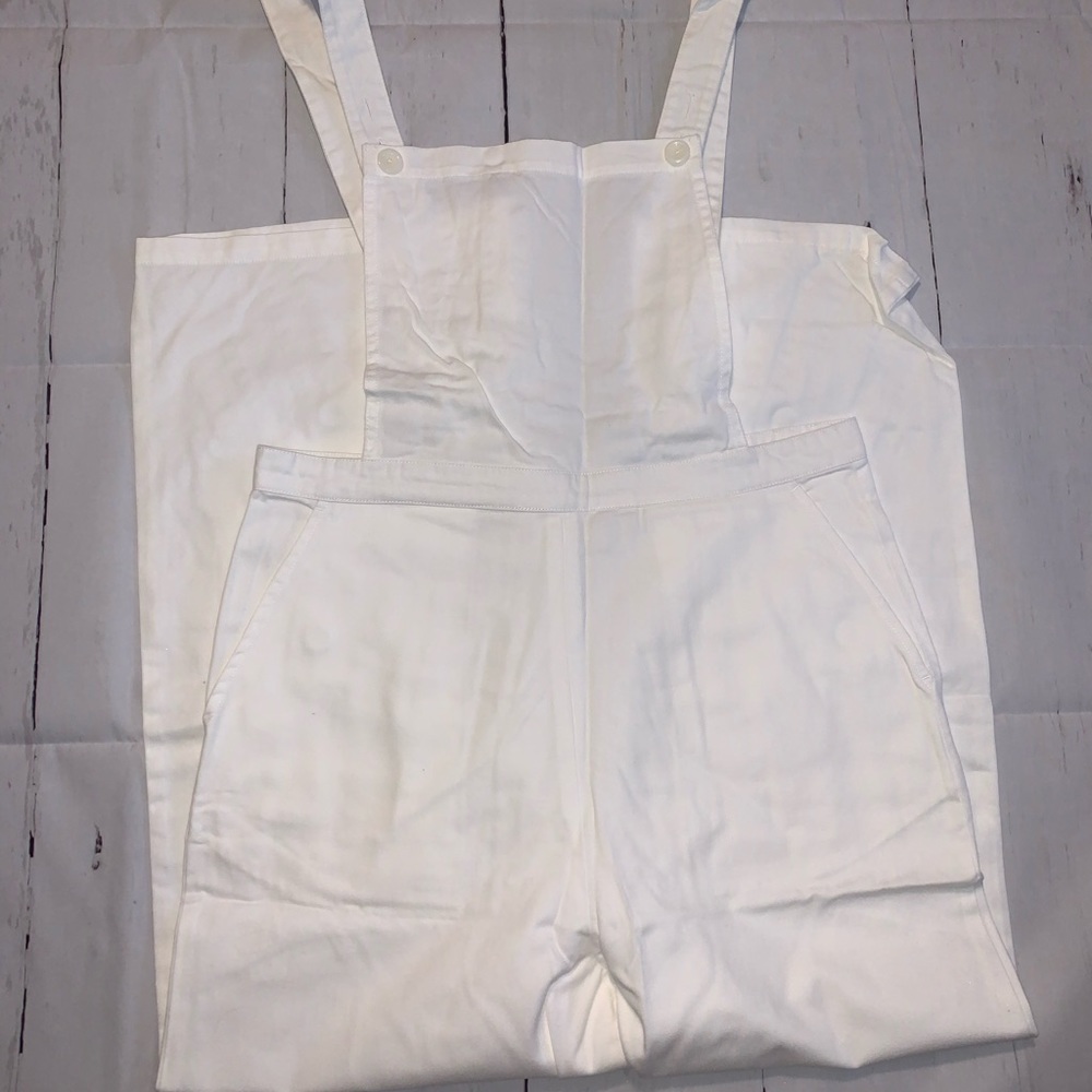 American Apparel White Overalls/Jumpsuit - Picture 1 of 6